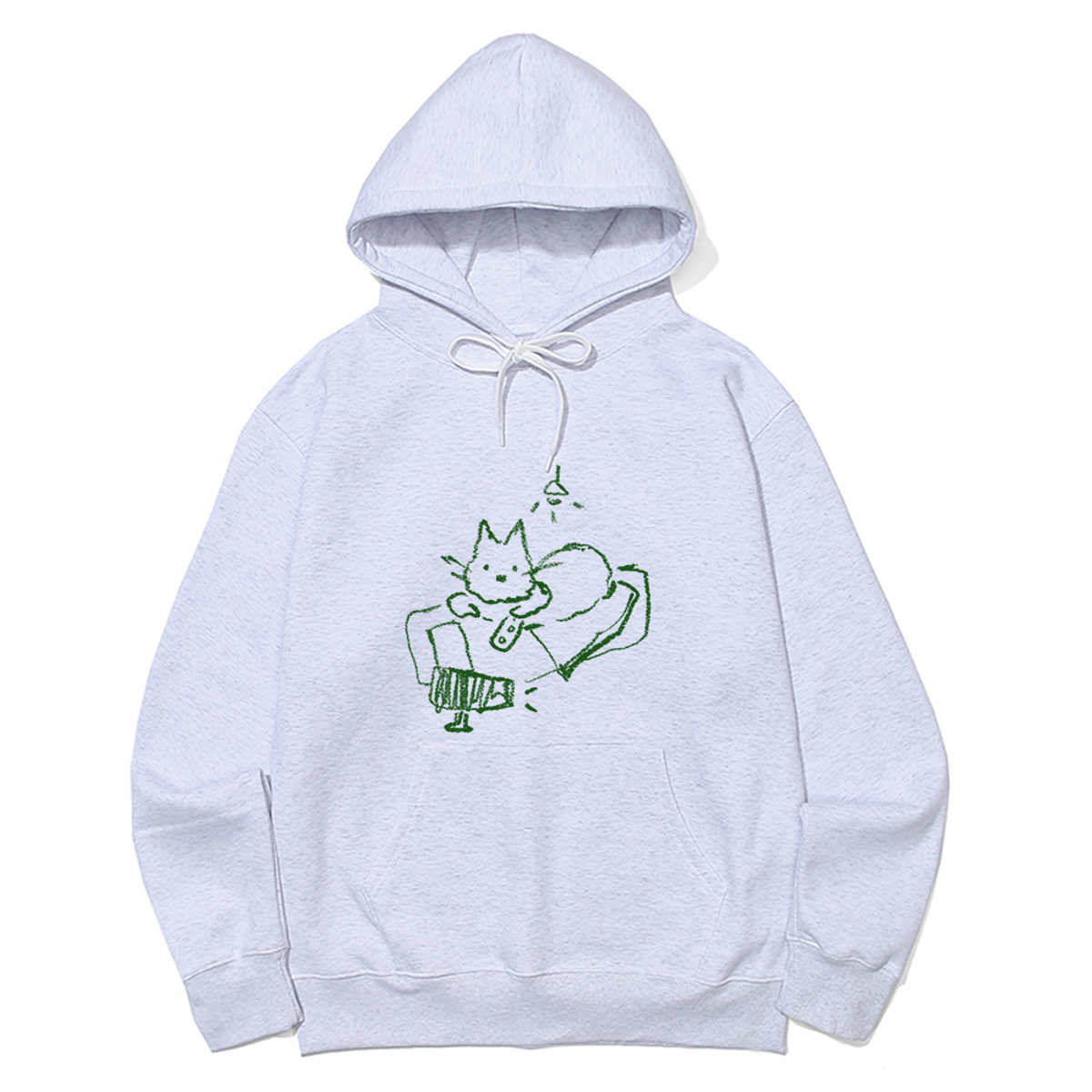 어썸어스(AWESOMEUS) CAT WATCHING TV HOODIE_3 COLOR