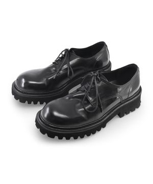 6.5cm 페더 코만도솔 홀스하이드 더비 블랙