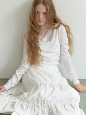 Fond v-neck knit (ivory)