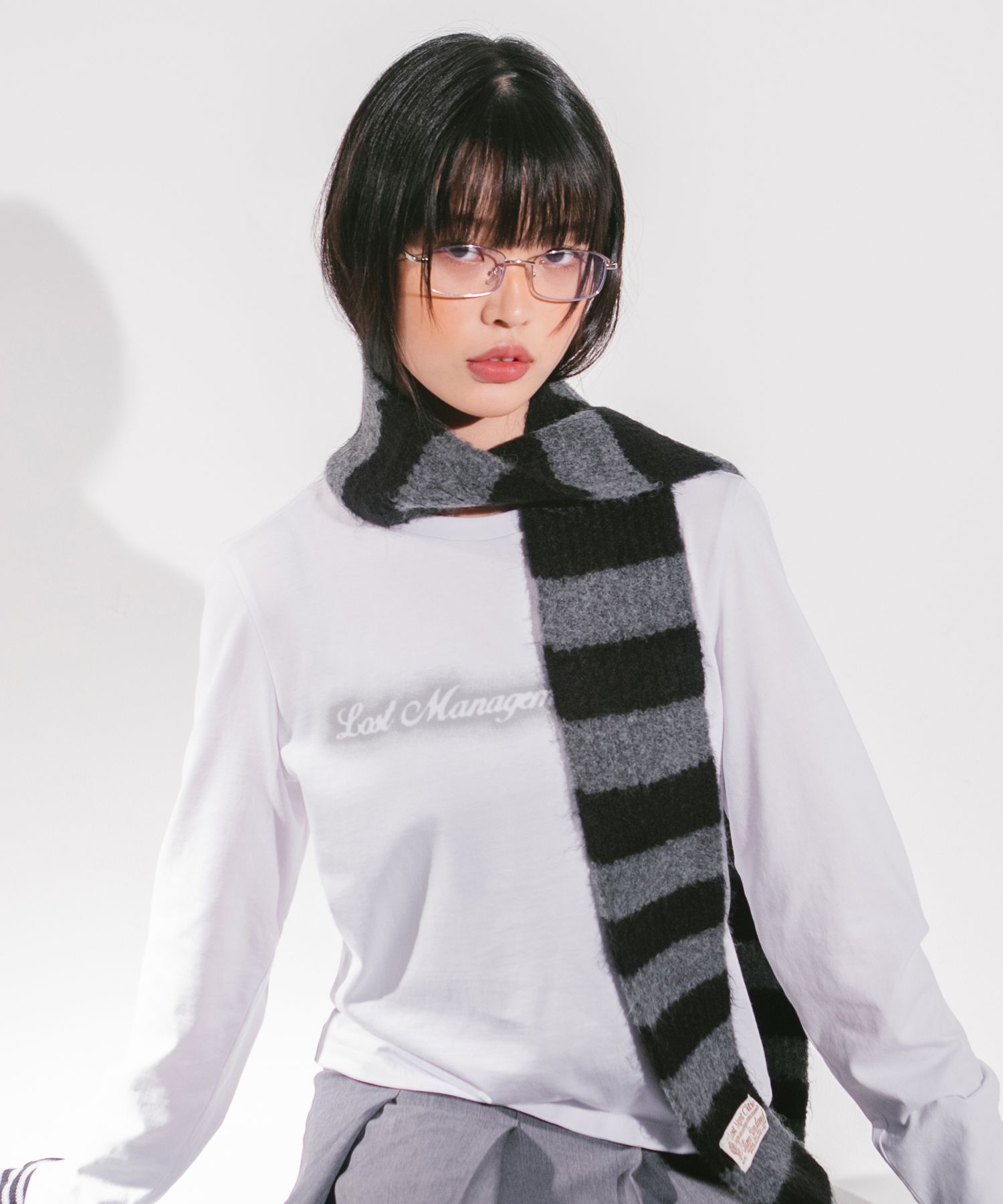 【LMC】 ★ WM BLUR LOGO LONG SLEEVE ★ 大人気 MUSINSA | LMC WM BLUR LOGO LONG SLEEVE white