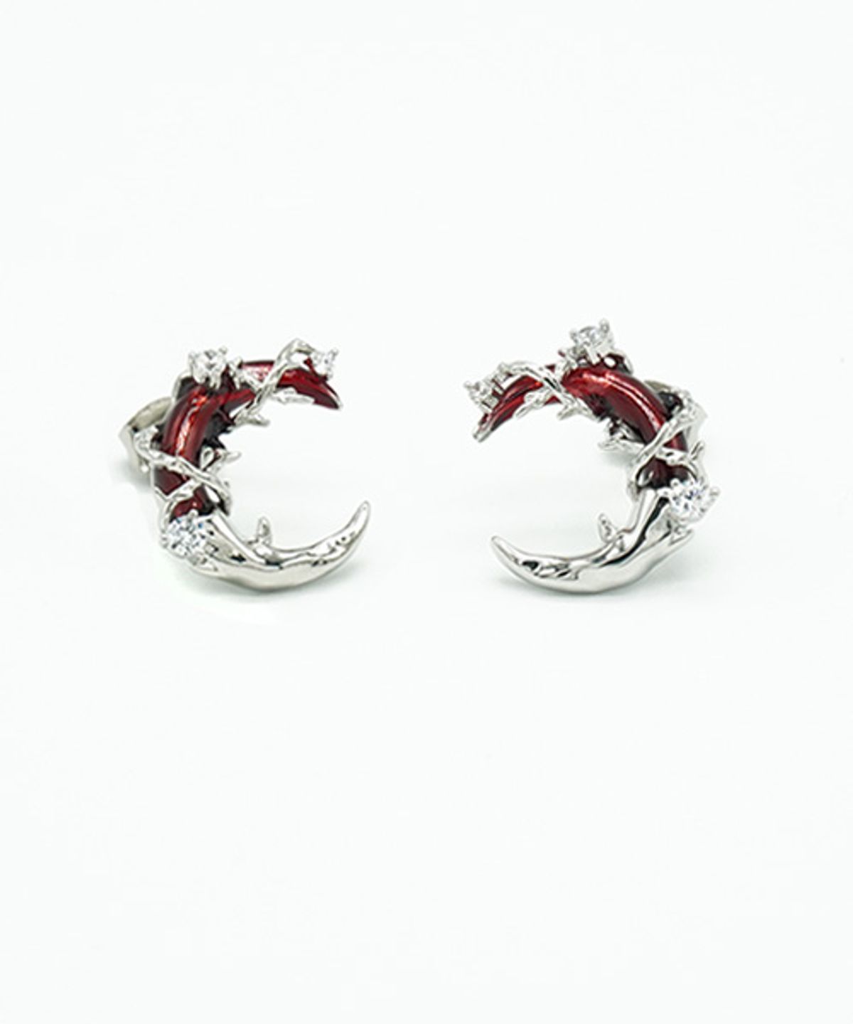 랜덤오프(RANDOMOFF) Angela Red moon Earring