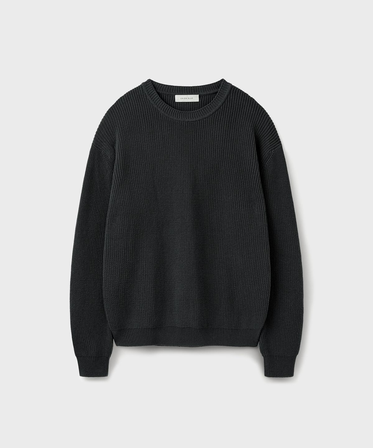 유니온블루(UNION BLUE) HARD TWIST CAMPER KNIT [GRAPHITE]