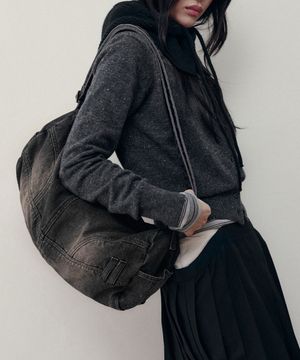 버밍엄 데님 더플백 [BLACK]