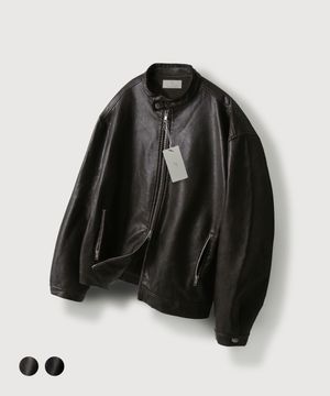 빈티지 워싱 레더 자켓_2Color