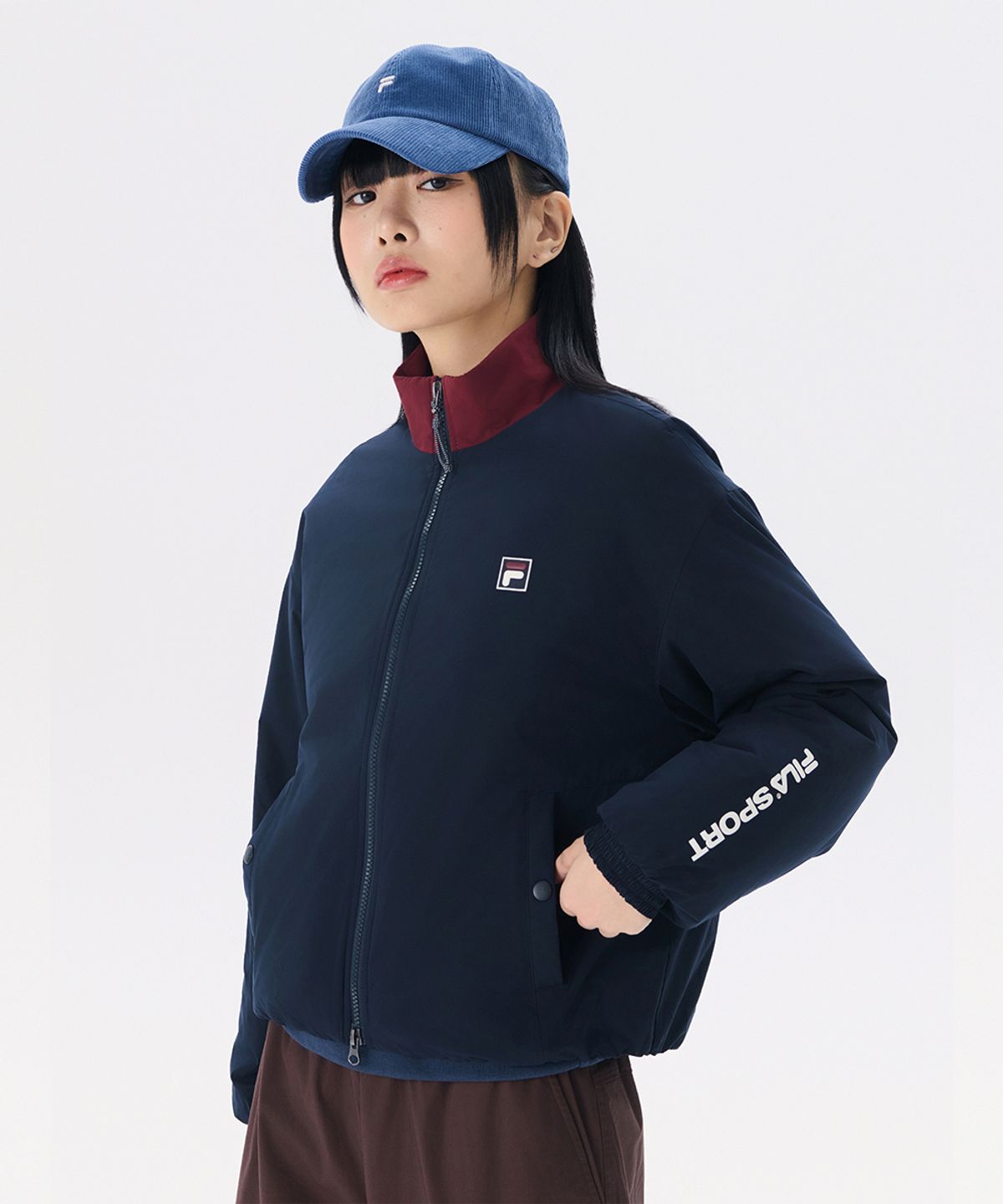 휠라(FILA) 트랙 패딩 자켓(FS2JKG4101UIDO)