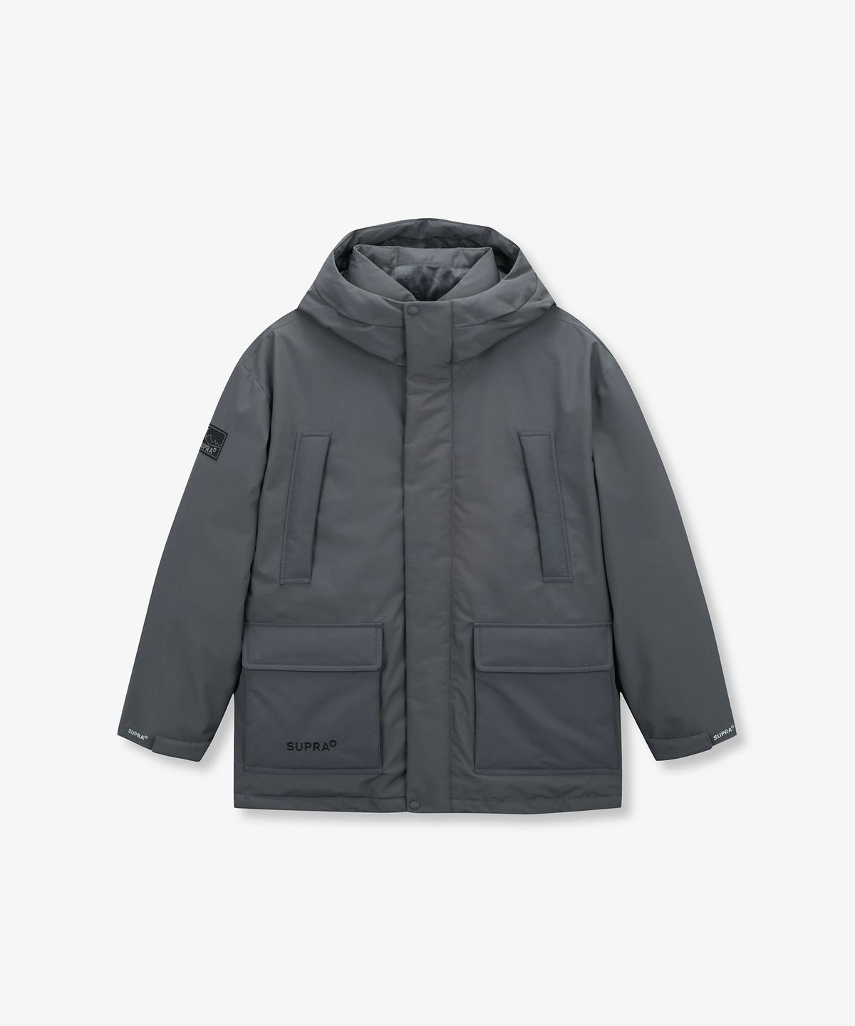 수프라(SUPRA) 포켓 미드 다운 자켓(GREY)