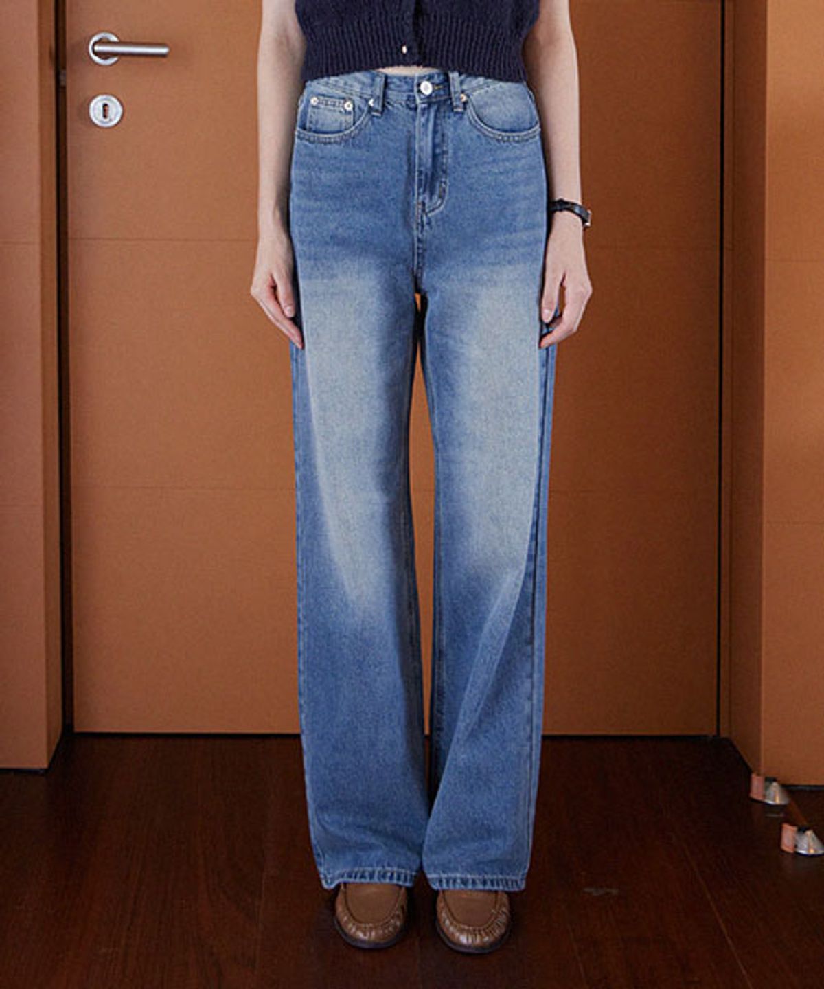 헤인트(HAINT) LINA LONG WIDE DENIM PANTS