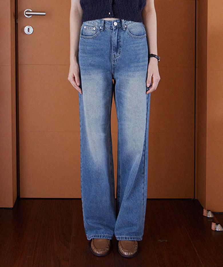 LINA LONG WIDE DENIM PANTS