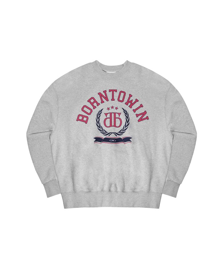 DOUBLE B EMBLEM SWEATSHIRTS [MELANGE GREY]