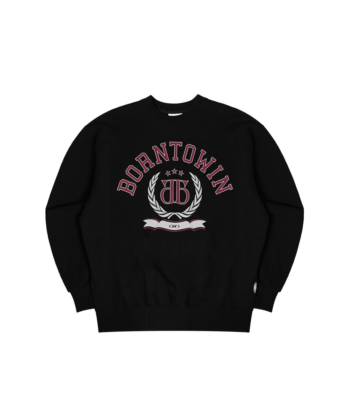 본투윈(BORN TO WIN) DOUBLE B EMBLEM SWEATSHIRTS [BLACK]