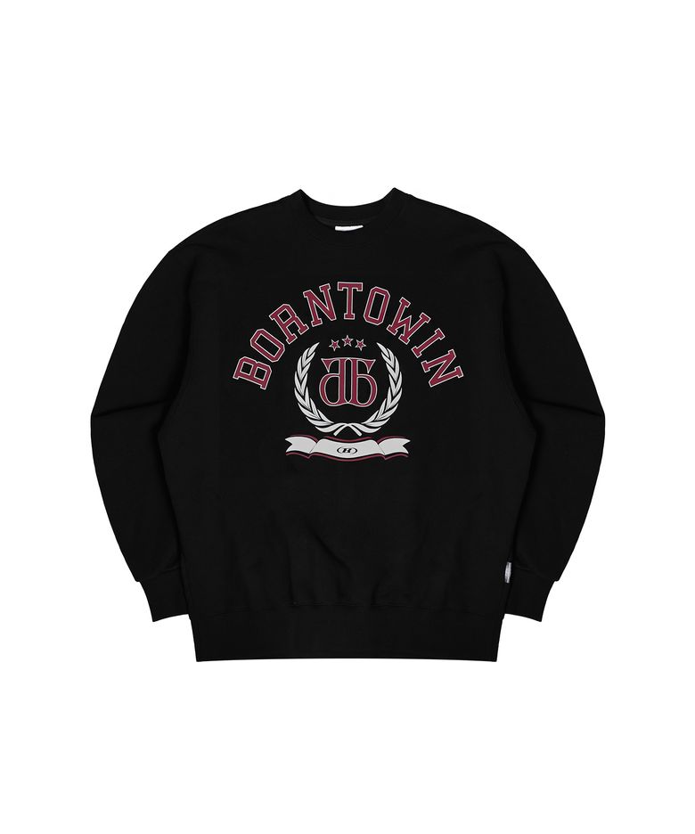 DOUBLE B EMBLEM SWEATSHIRTS [BLACK]