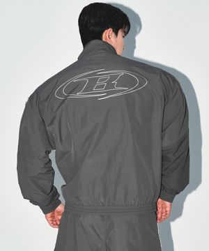 REFLECTIVE LINE BIG SYMBOL ANORAK JACKET [CHARCOAL]