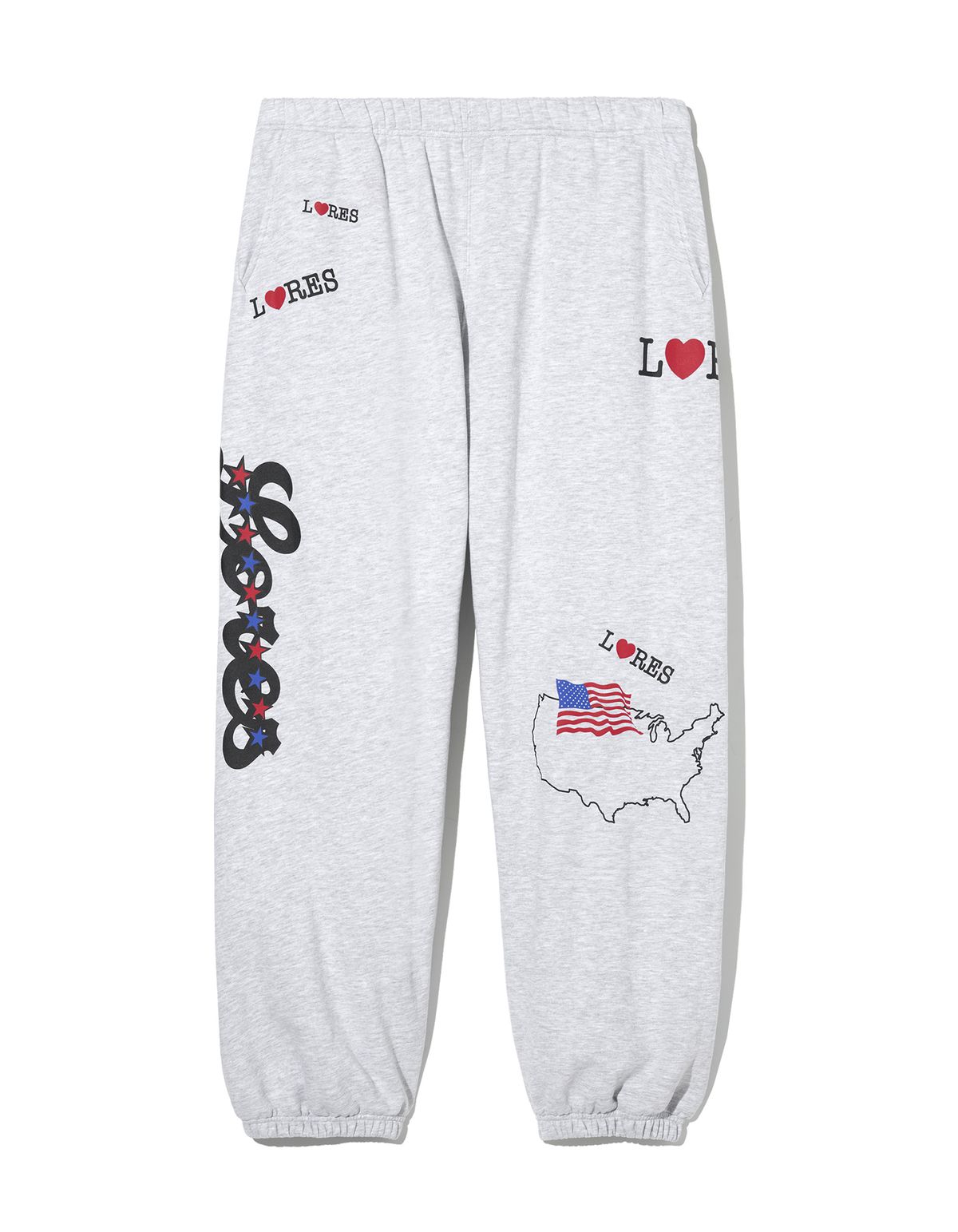 로어즈(LORES) America Sweatpants - Melange Grey