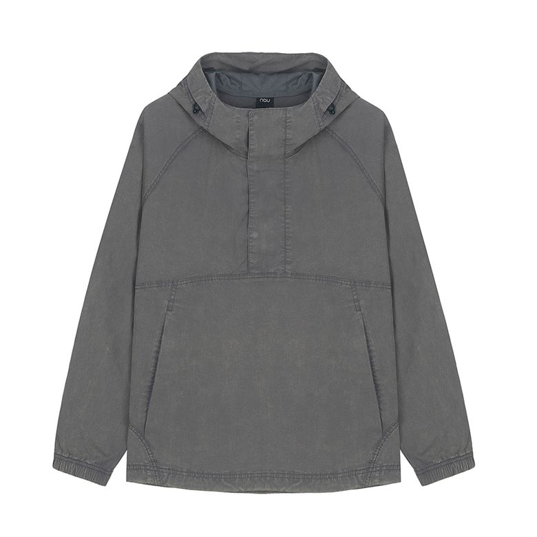 스노우 워싱 후드 아노락 Gray
