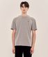 코튼 로고 반팔티셔츠 유니 멜란지그레이