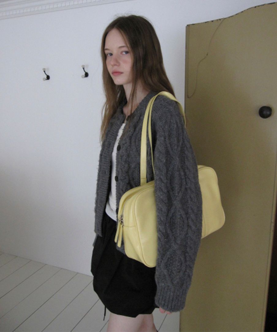 MUSINSA | DUMARO Journey Big Shoulder Bag / Yellow