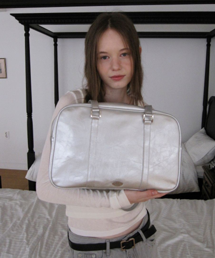 MUSINSA | DUMARO Journey Big Shoulder Bag / Silver