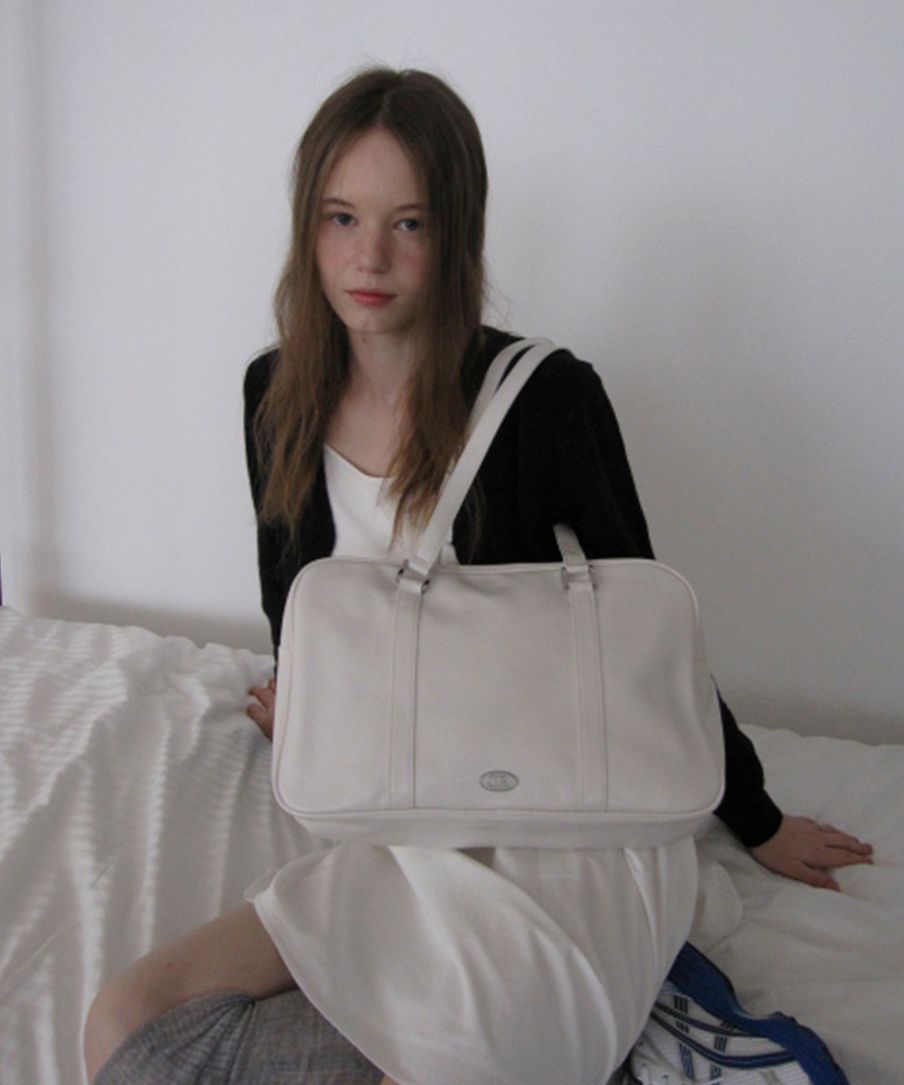 ★dumaro★ Journey shoulder bag ivory MUSINSA | DUMARO Journey Big Shoulder Bag / Ivory