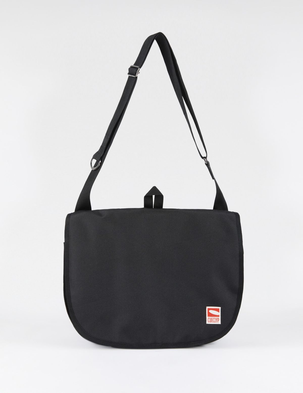 큐클리프(CUECLYP) [HOWOE] Tri-Pocket Messenger Bag _ L (Black)