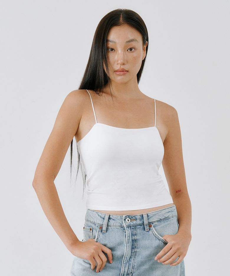 모달 코튼 캡내장 스트링 브라탑나시 2종