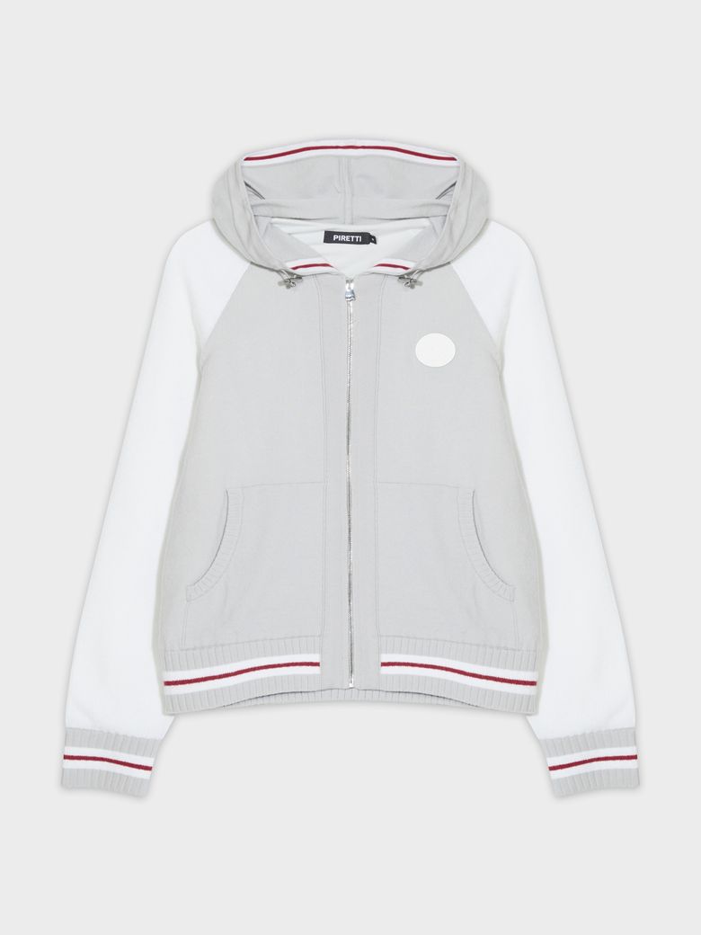 엘리트 후드 풀집업 스웨터 W_Light Grey TWU24K04C2