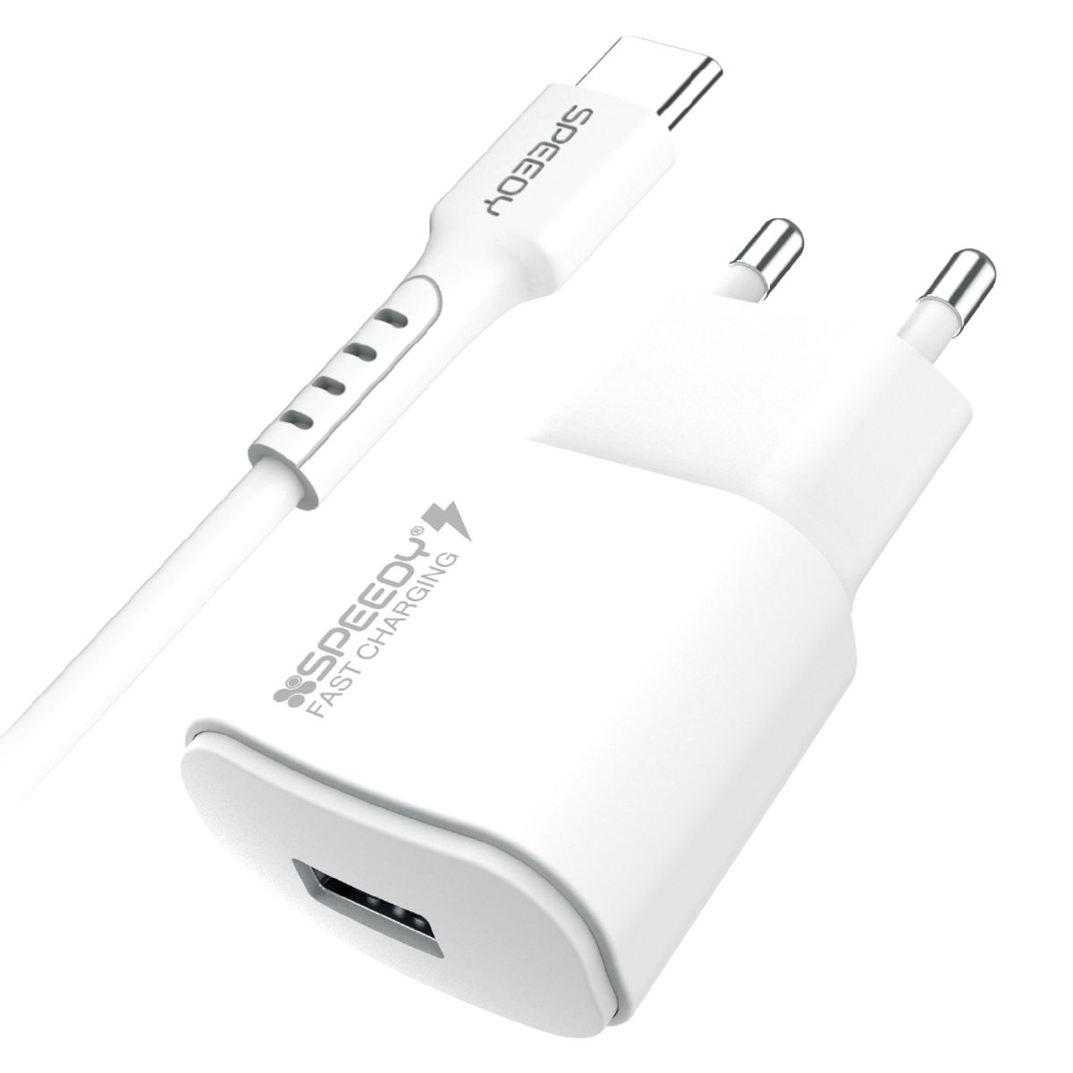 스피디(SPEEDY) USB QC3.0 15W 고속 충전기 (+C타입 15W 케이블)
