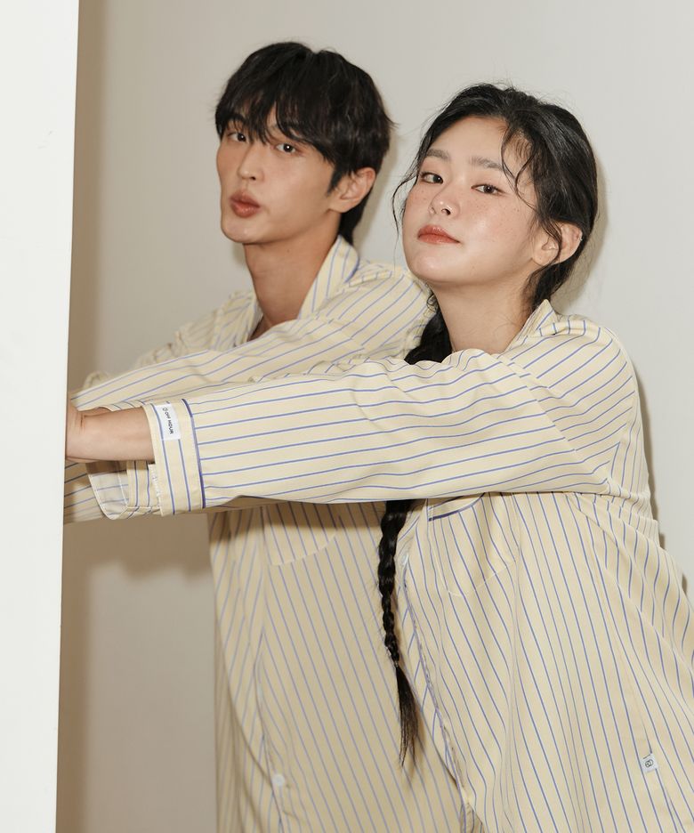 [2SET] 버터크림 긴팔 잠옷 세트
