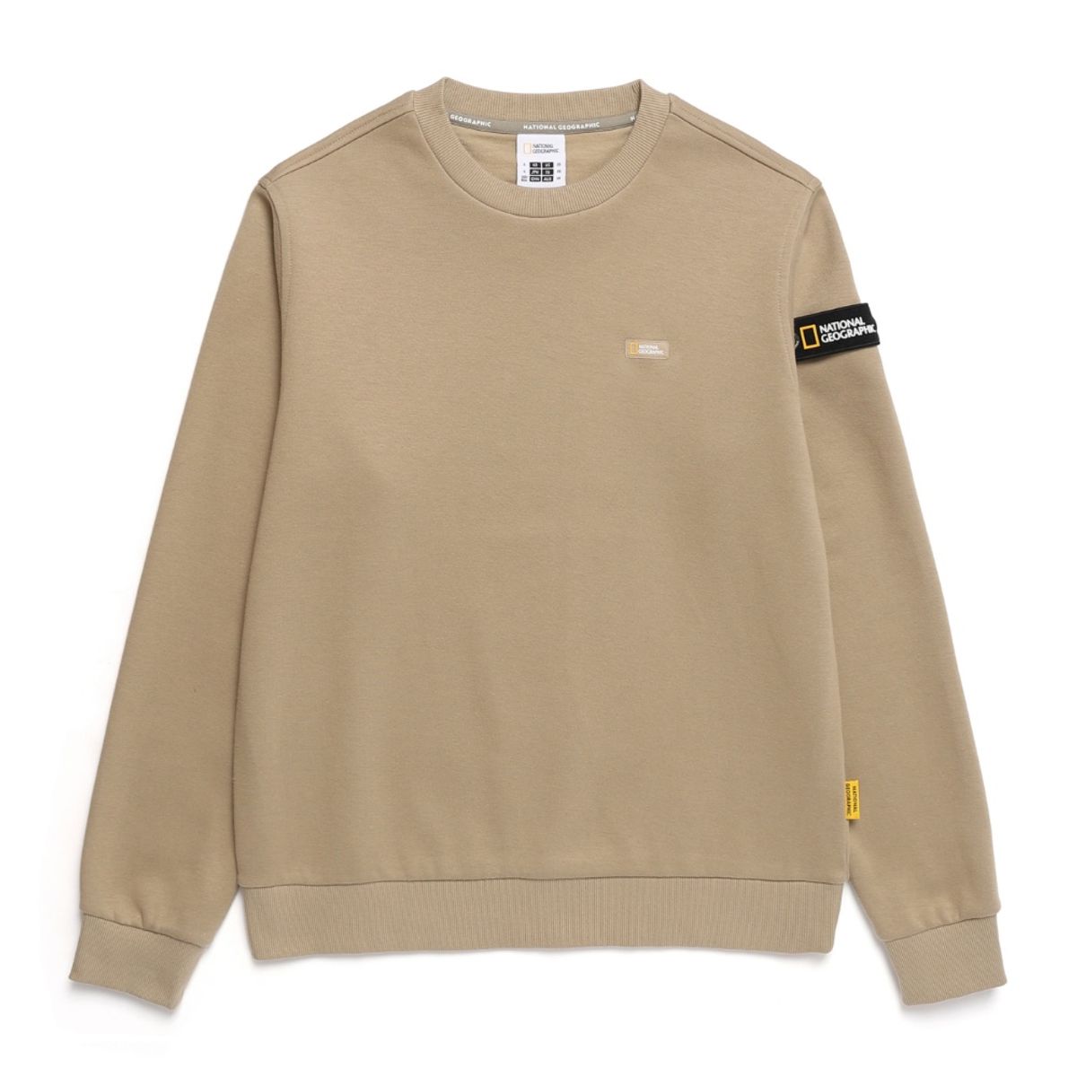 내셔널지오그래픽(NATIONALGEOGRAPHIC) N244USW950 폴리카터 스몰 로고 맨투맨 D BEIGE