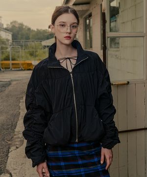 셔링 베이비 투웨이 자켓_블랙