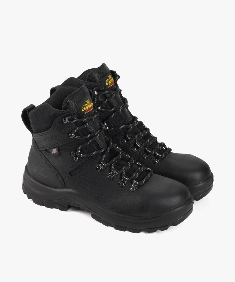 American Union 6인치 워터프루프 하이킹 부츠 6365 Black