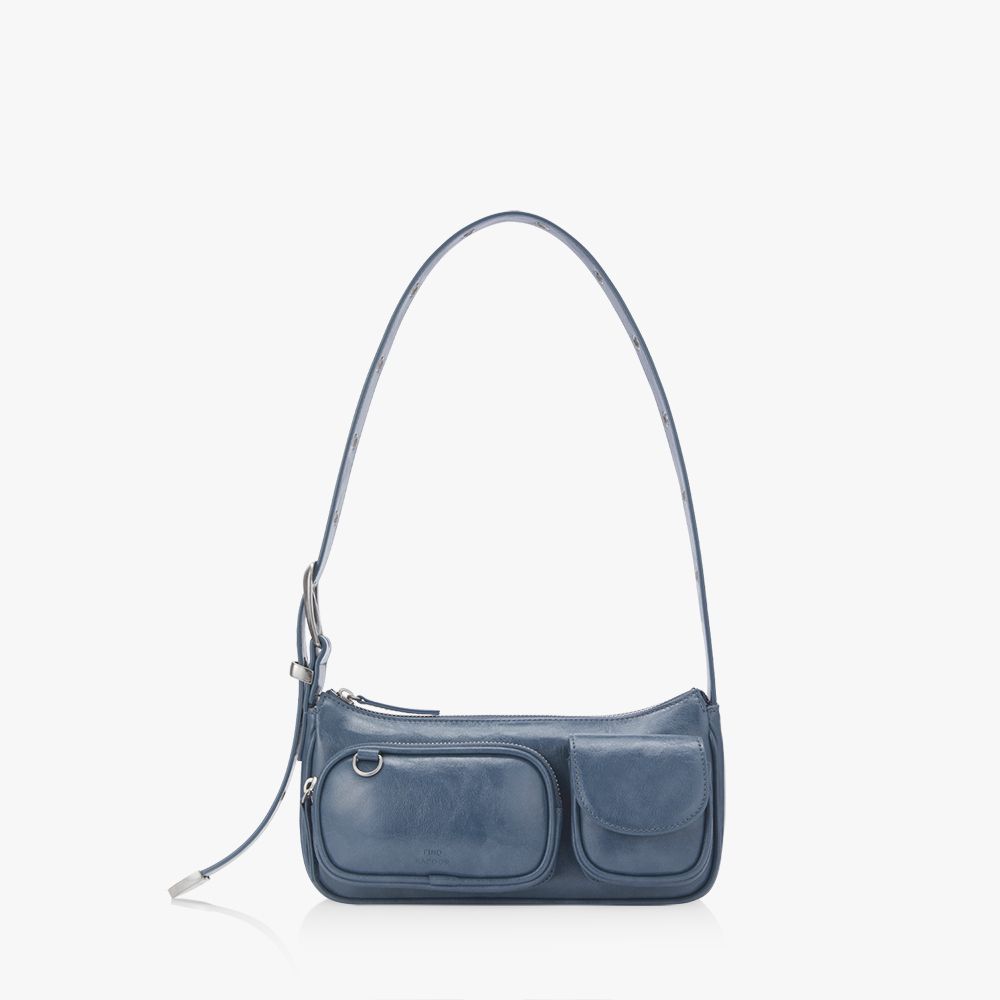 ◇FIND KAPOOR◇ Belt Pocket Bag 25 Vintage Blue FINDKAPOOR - EN