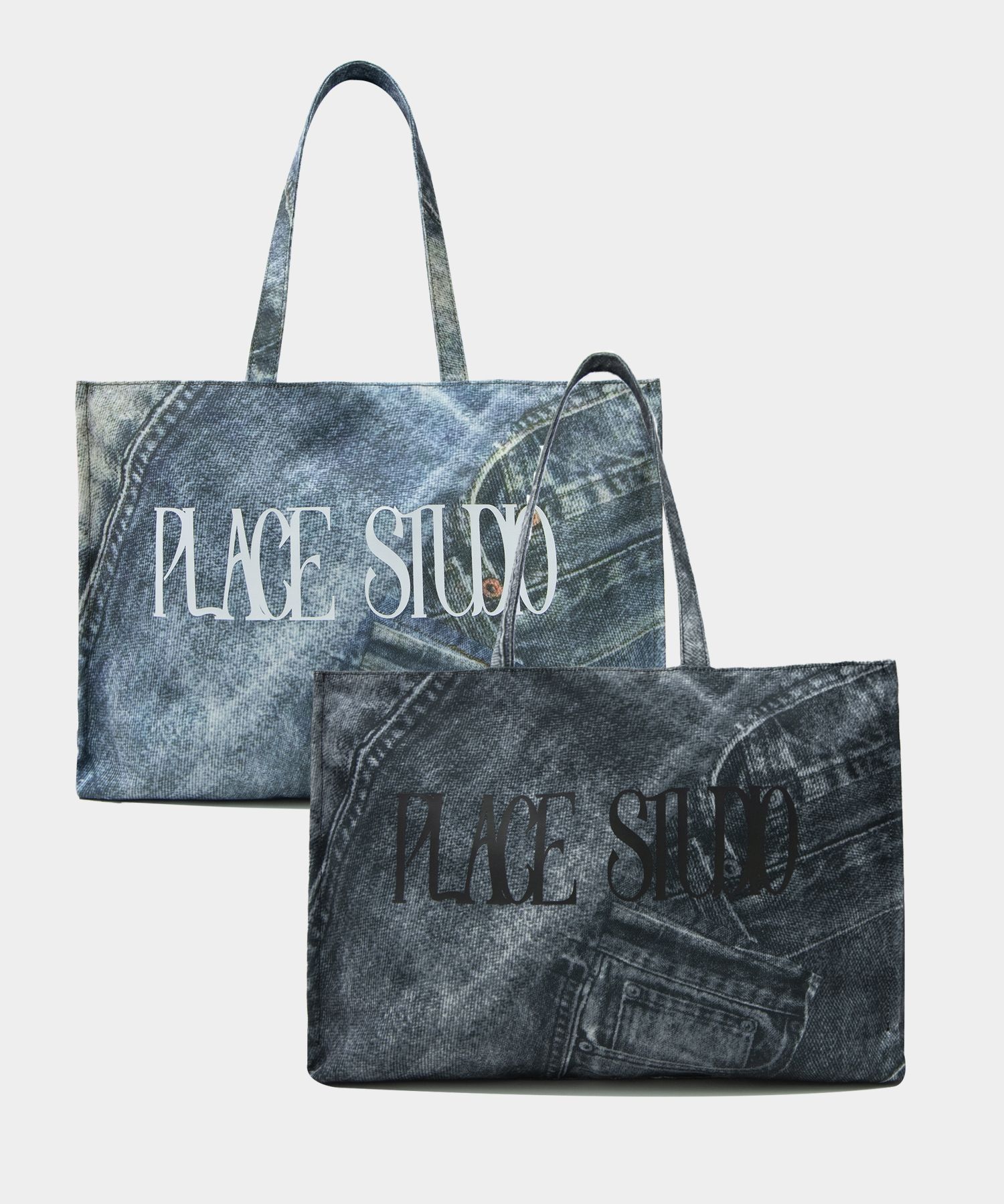 ●PLACE STUDIO●Denim Jeans printed Big Square Shoulder Bag MUSINSA | PLACE STUDIO Original Denim Jeans Big Square