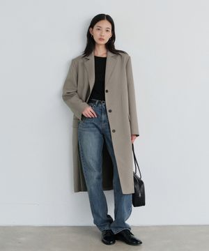 French single breasted coat