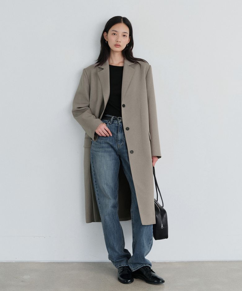 French single breasted coat