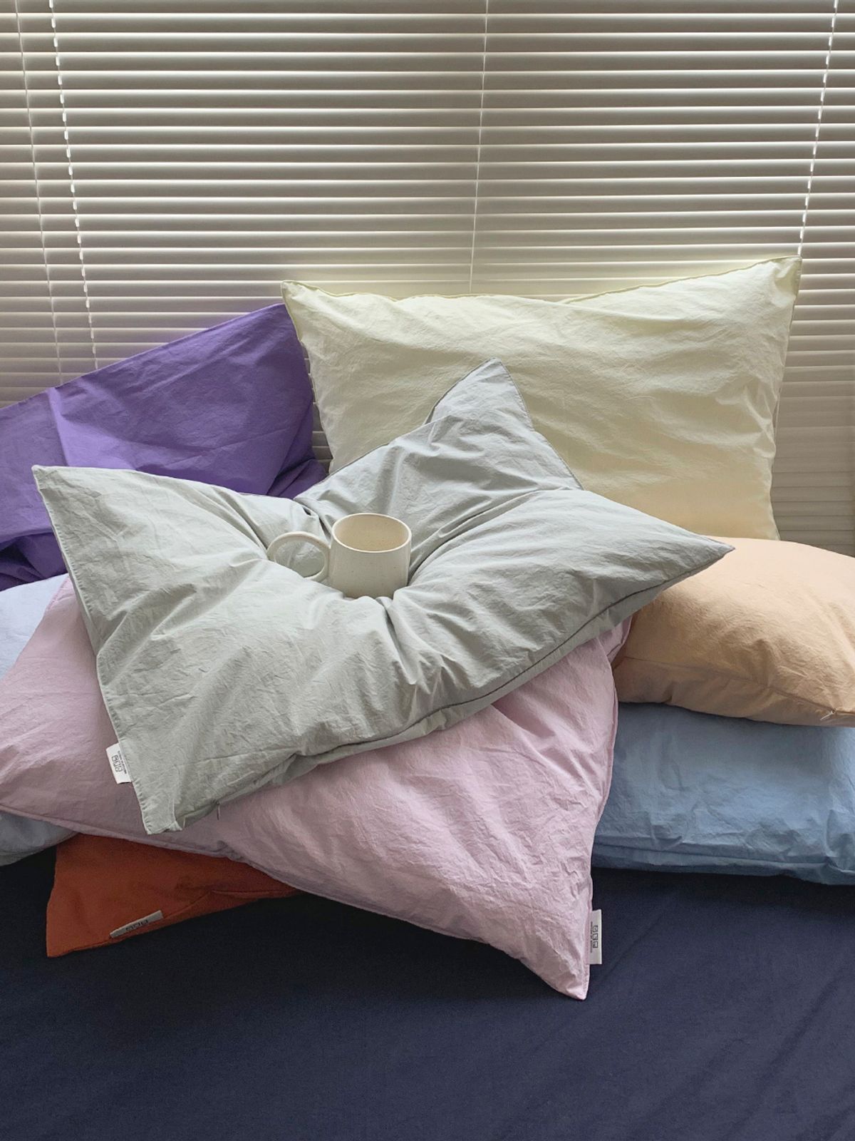 메종드룸룸(MAISON DE ROOMROOM) 뽀송 파스텔 솔리드 베개커버 21colors