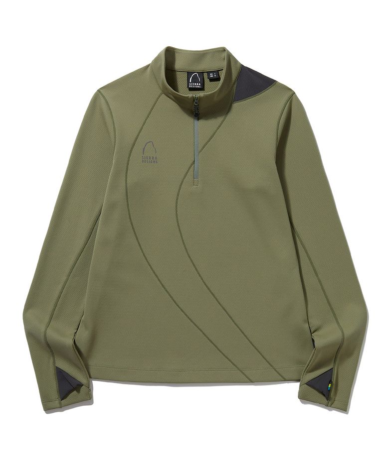 W) 로사(ROSA) 퀵드라이 하프집업 KHAKI