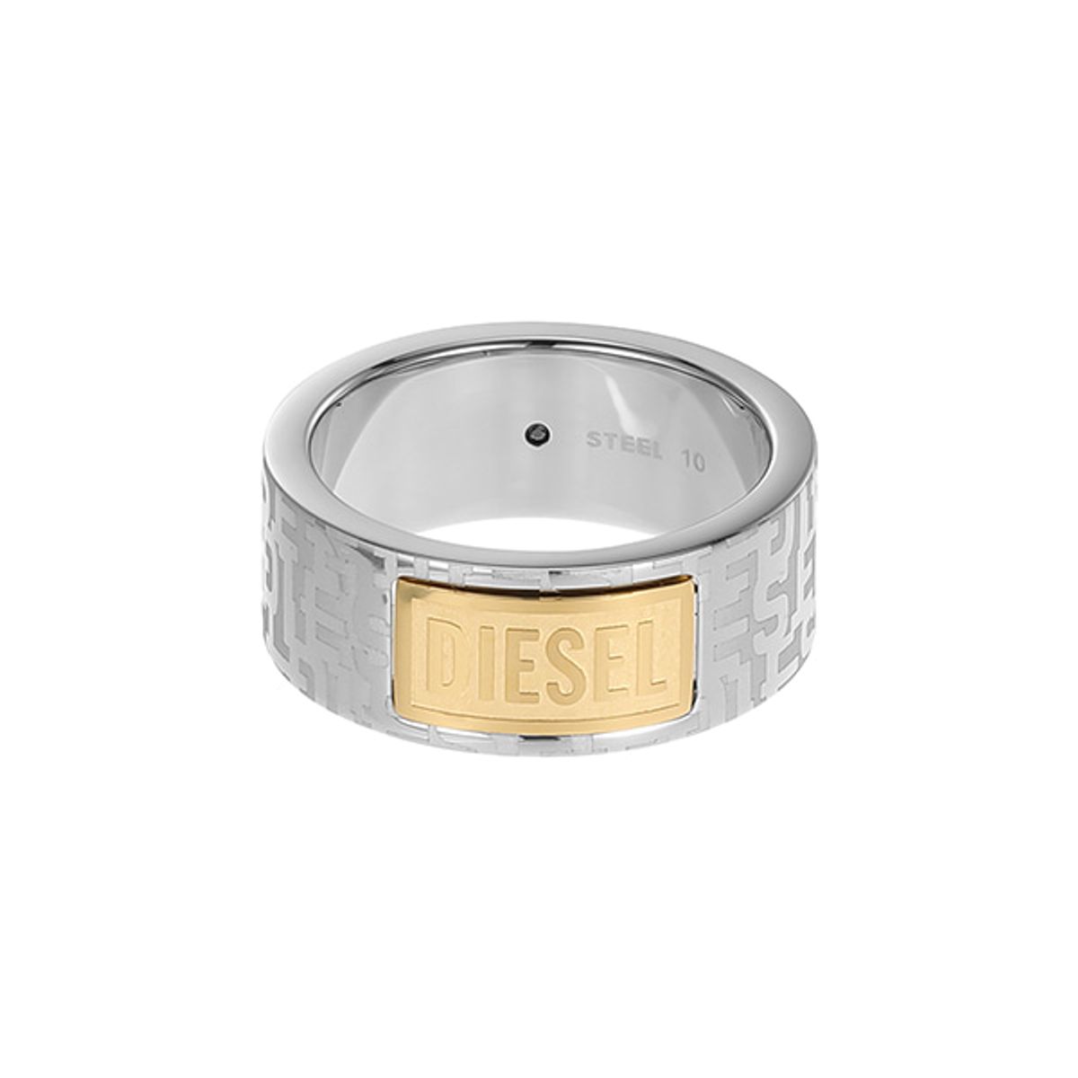디젤 악세사리(DIESEL ACCESSORY) DX1427931 로고 투톤 반지