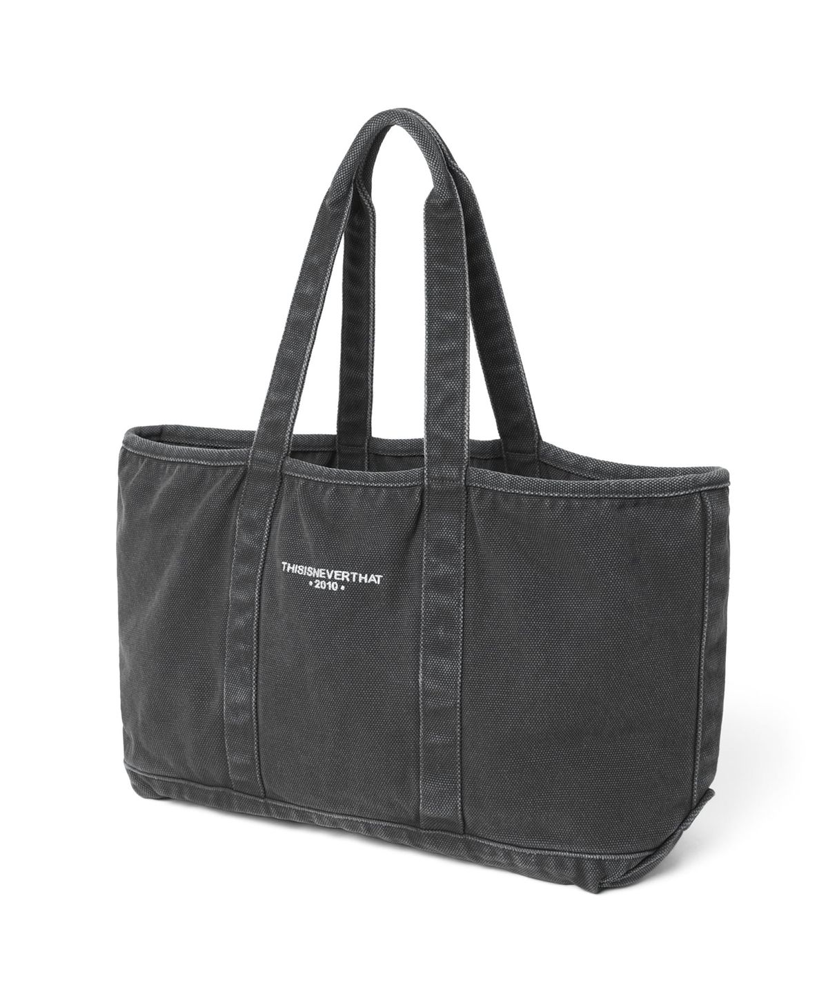 디스이즈네버댓(THISISNEVERTHAT) Washed Canvas Tote Bag Charcoal