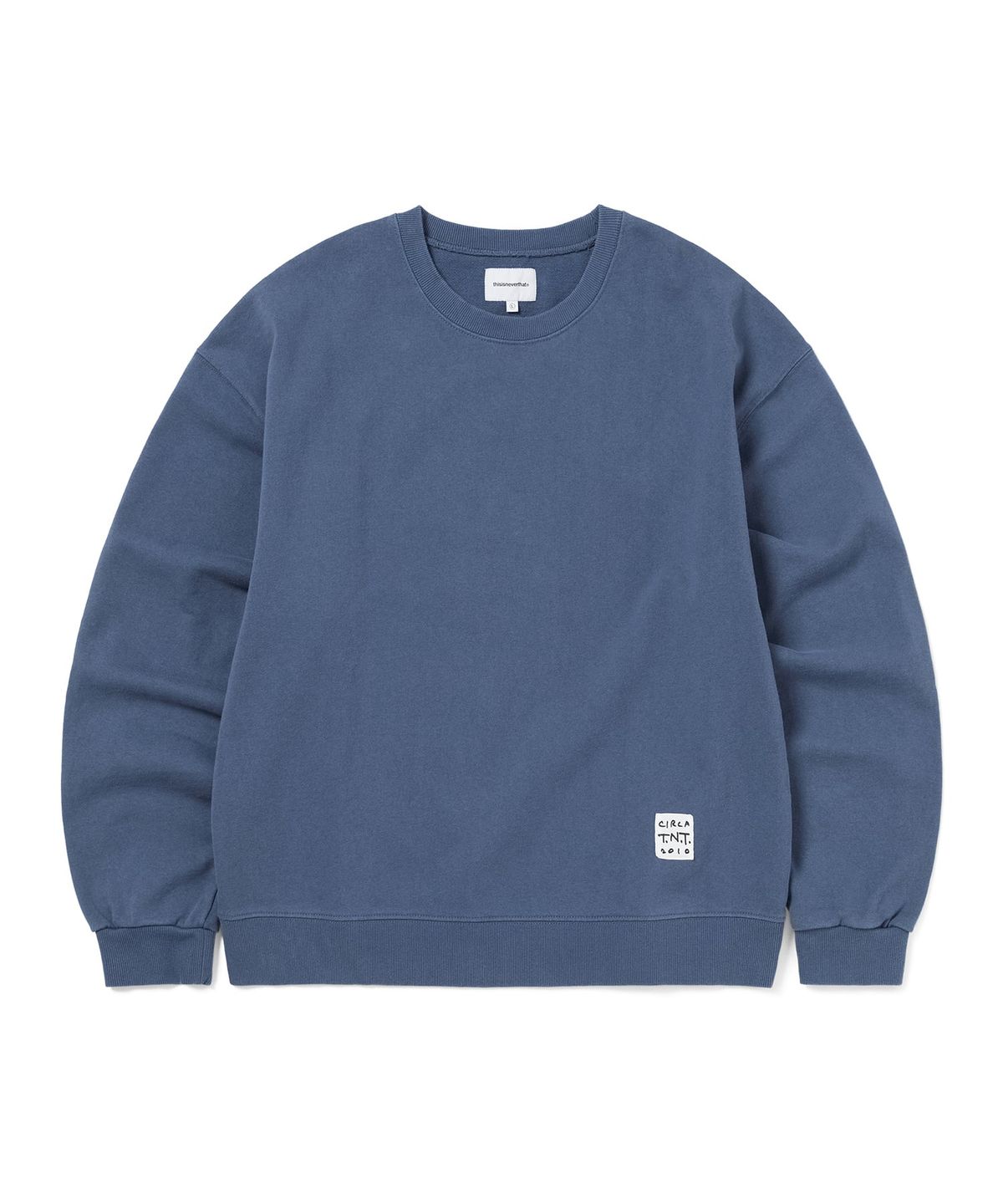 디스이즈네버댓(THISISNEVERTHAT) TNT Faded Crewneck Deep Water