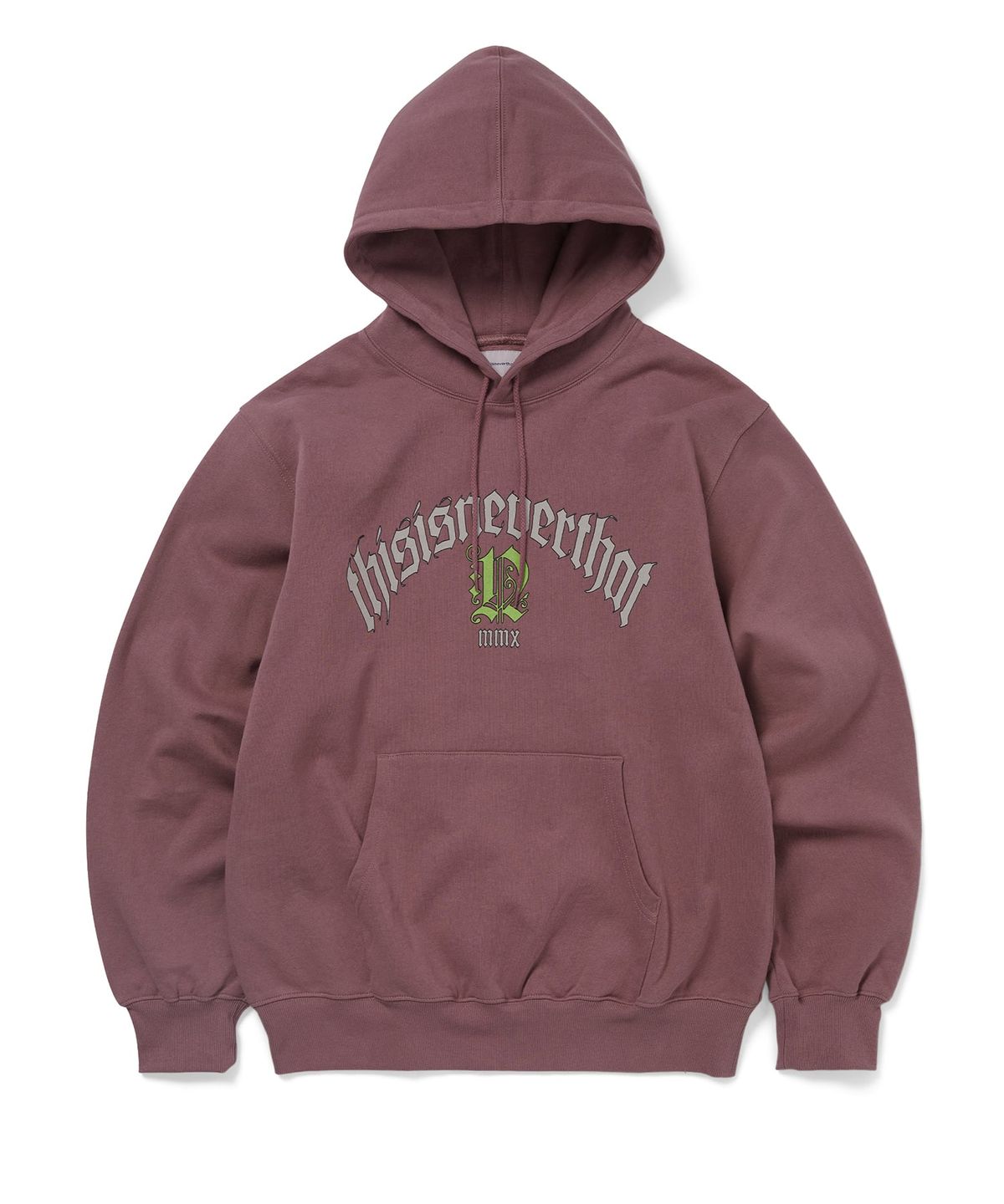 디스이즈네버댓(THISISNEVERTHAT) Fortuna Logo Hoodie Fuchsia