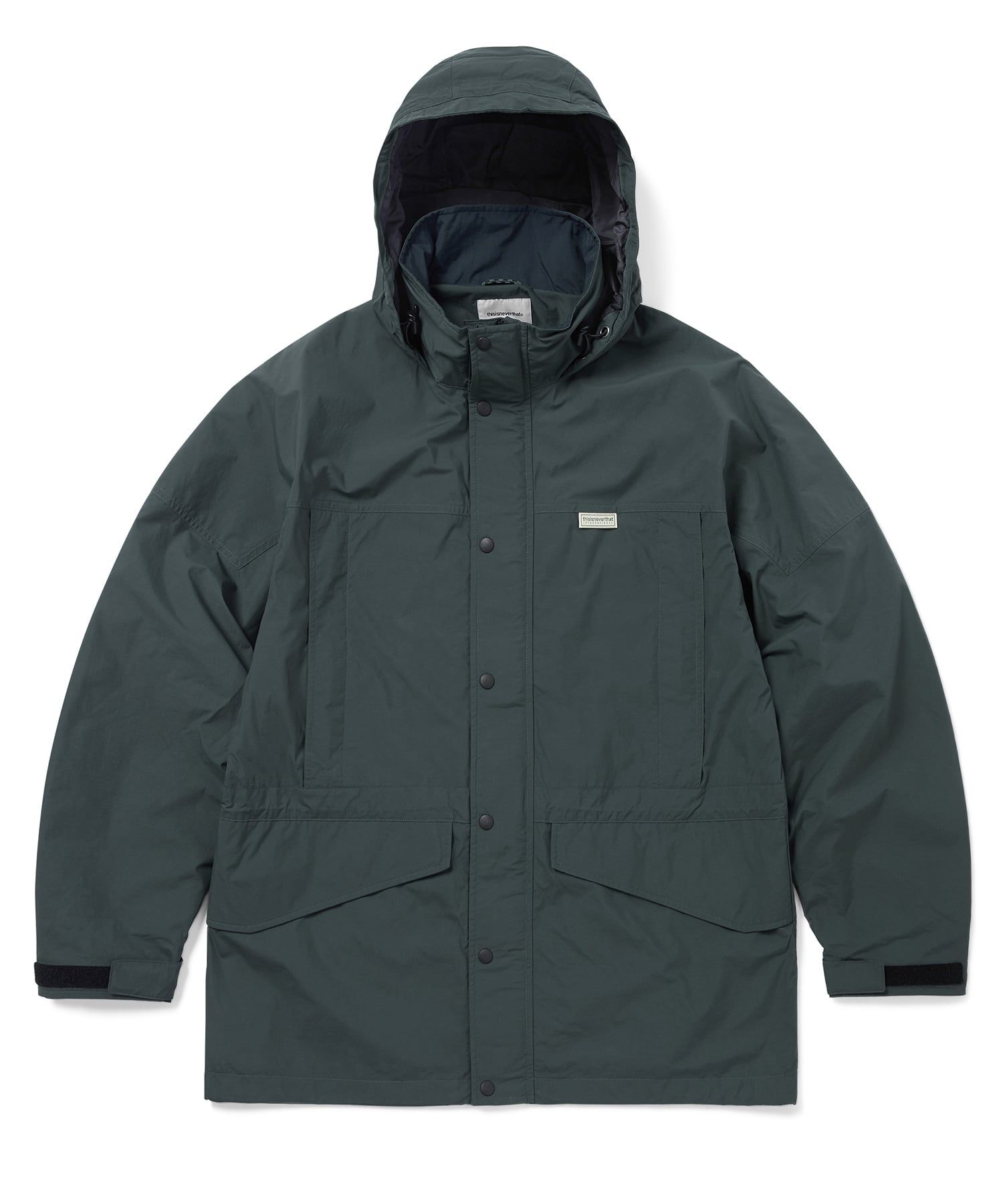 MUSINSA | thisisneverthat® PERTEX® UL Wind Parka Dark Sage