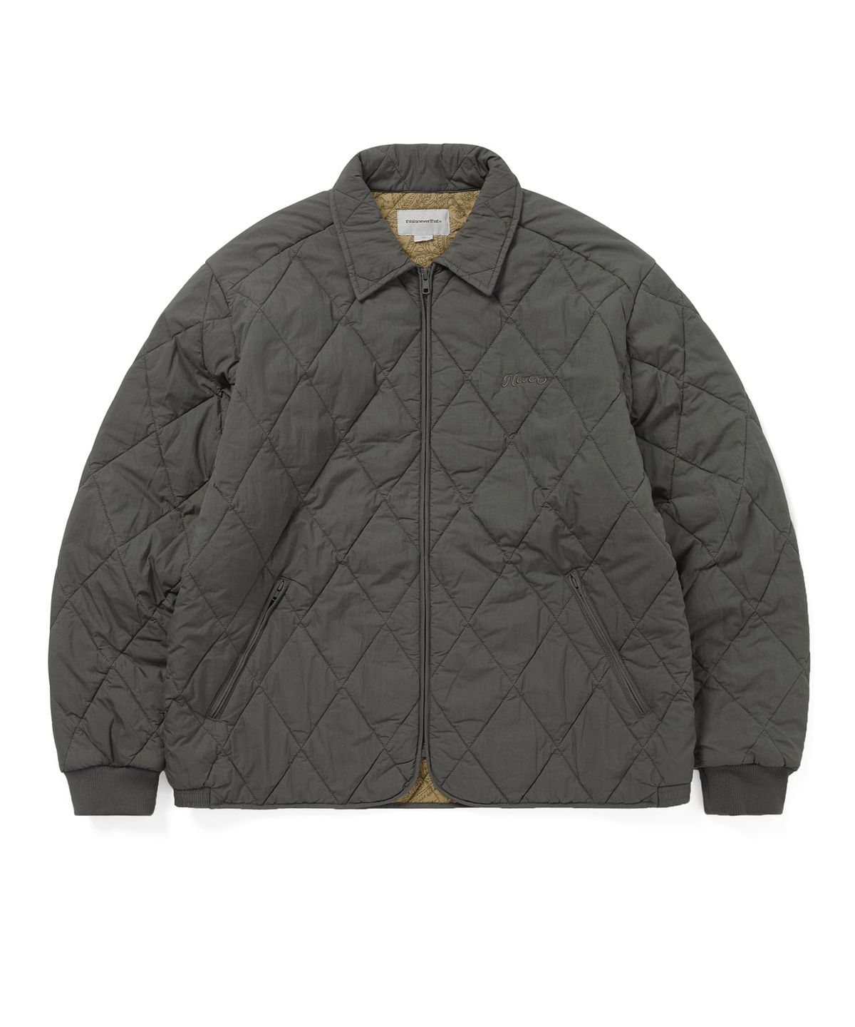 디스이즈네버댓(THISISNEVERTHAT) Quilted Jacket Charcoal