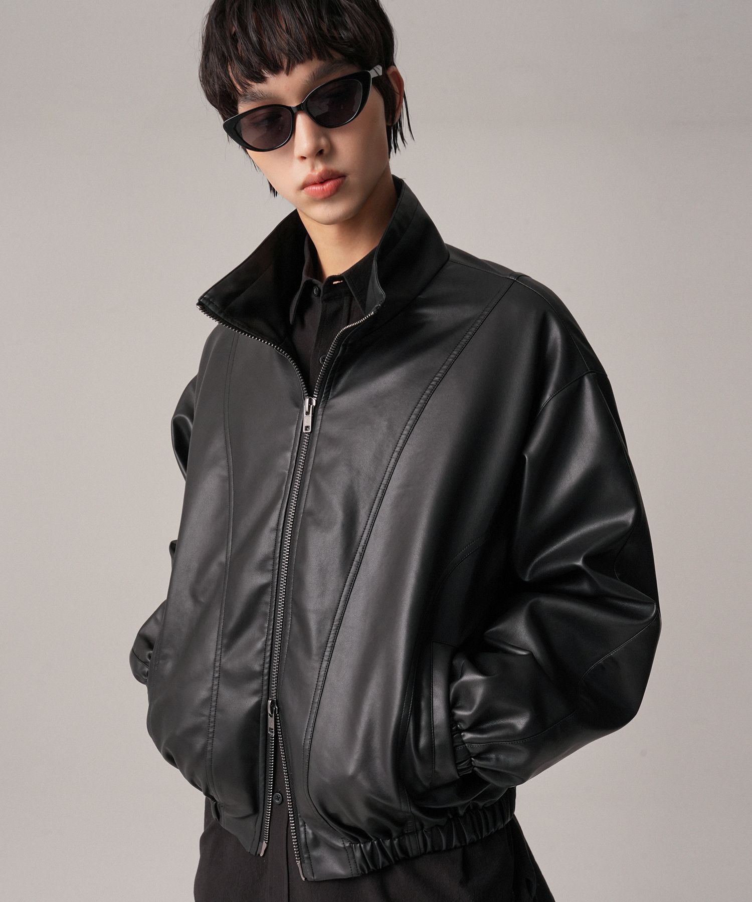 AVANDRESS ♥ Fake Sheepskin Jacket /追跡付 MUSINSA公式 | AVANDRESS Fake Sheepskin Jacket BLACK