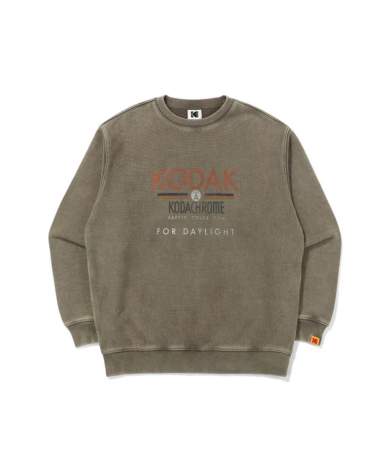 씨네코닥 세미오버핏 그래픽 워싱 맨투맨 DARK GREY