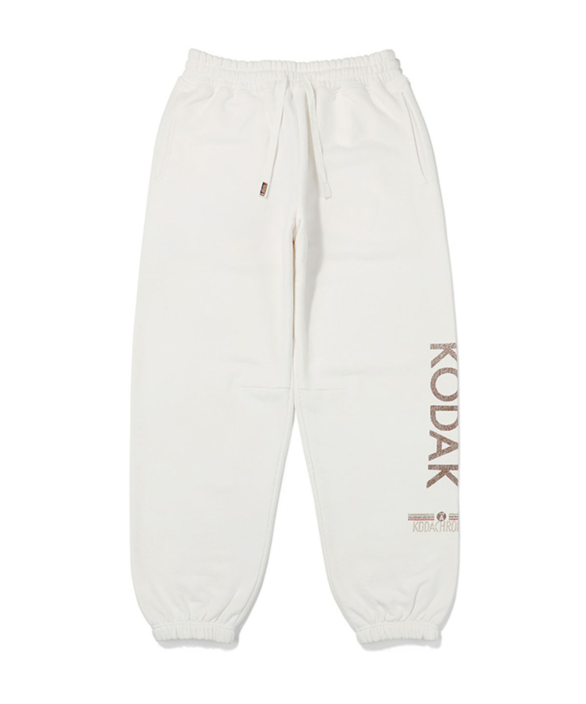 코닥(KODAK) 씨네코닥 세미오버핏 그래픽 워싱 조거 팬츠 IVORY