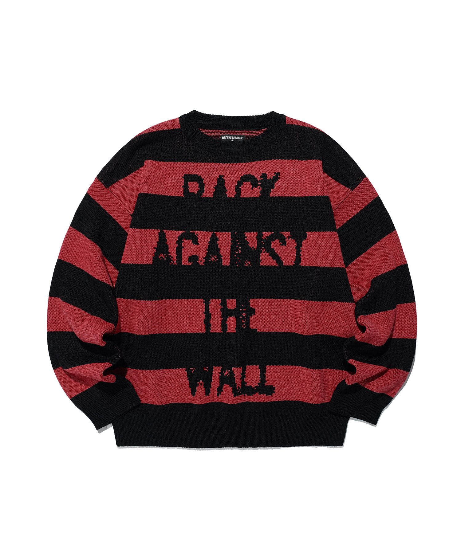 さらに100円引き◆ISTKUNST◆BAW STRIPE KNIT MUSINSA | ISTKUNST BAW STRIPE KNIT_RED(IK2EFMK603A)