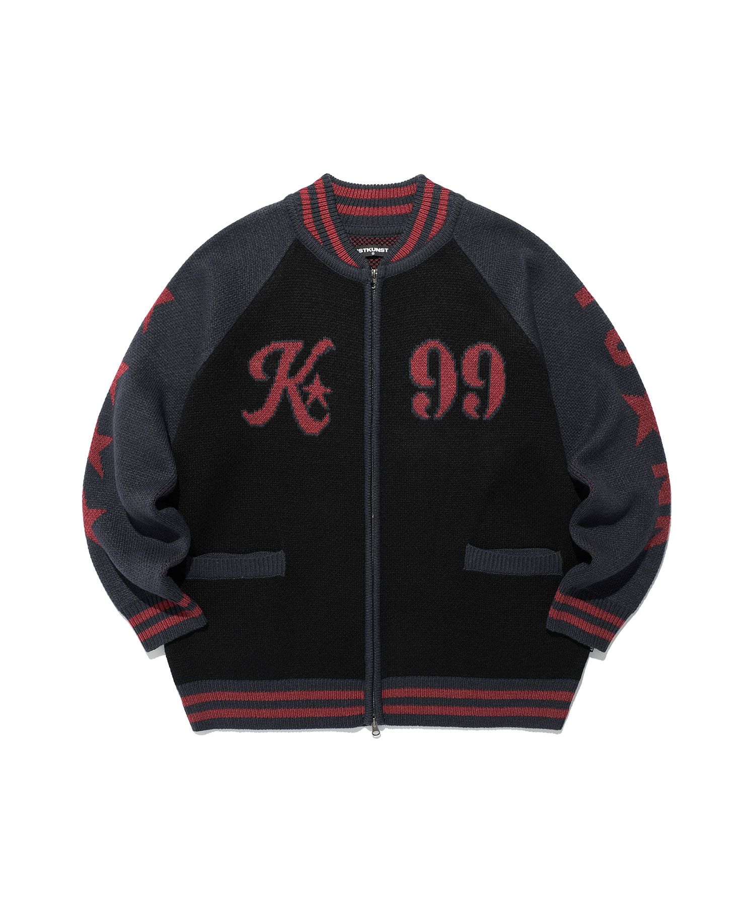 さらに100円引き◆ISTKUNST◆99 PUNK KNIT VARSITY ISTKUNST