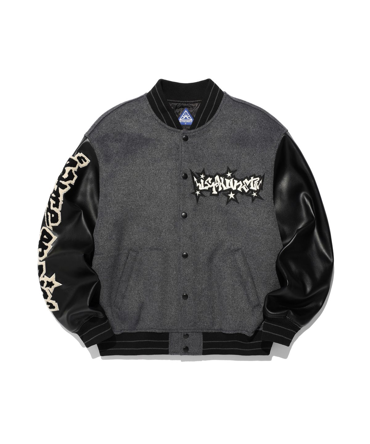 이스트쿤스트(ISTKUNST) STARS VARSITY JACKET_GREY(IK2EFMB930A)