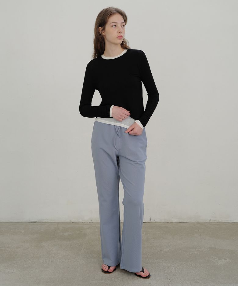 Essential tencel tee (black)