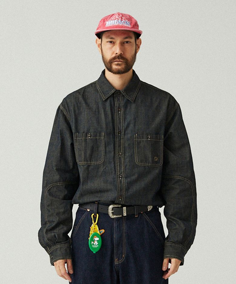 PENFIELD SIGNATURE WASHED DENIM SHIRTS DARK BROWN_FQ3WR70U